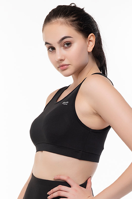 Active Black Bra for Fitness Women