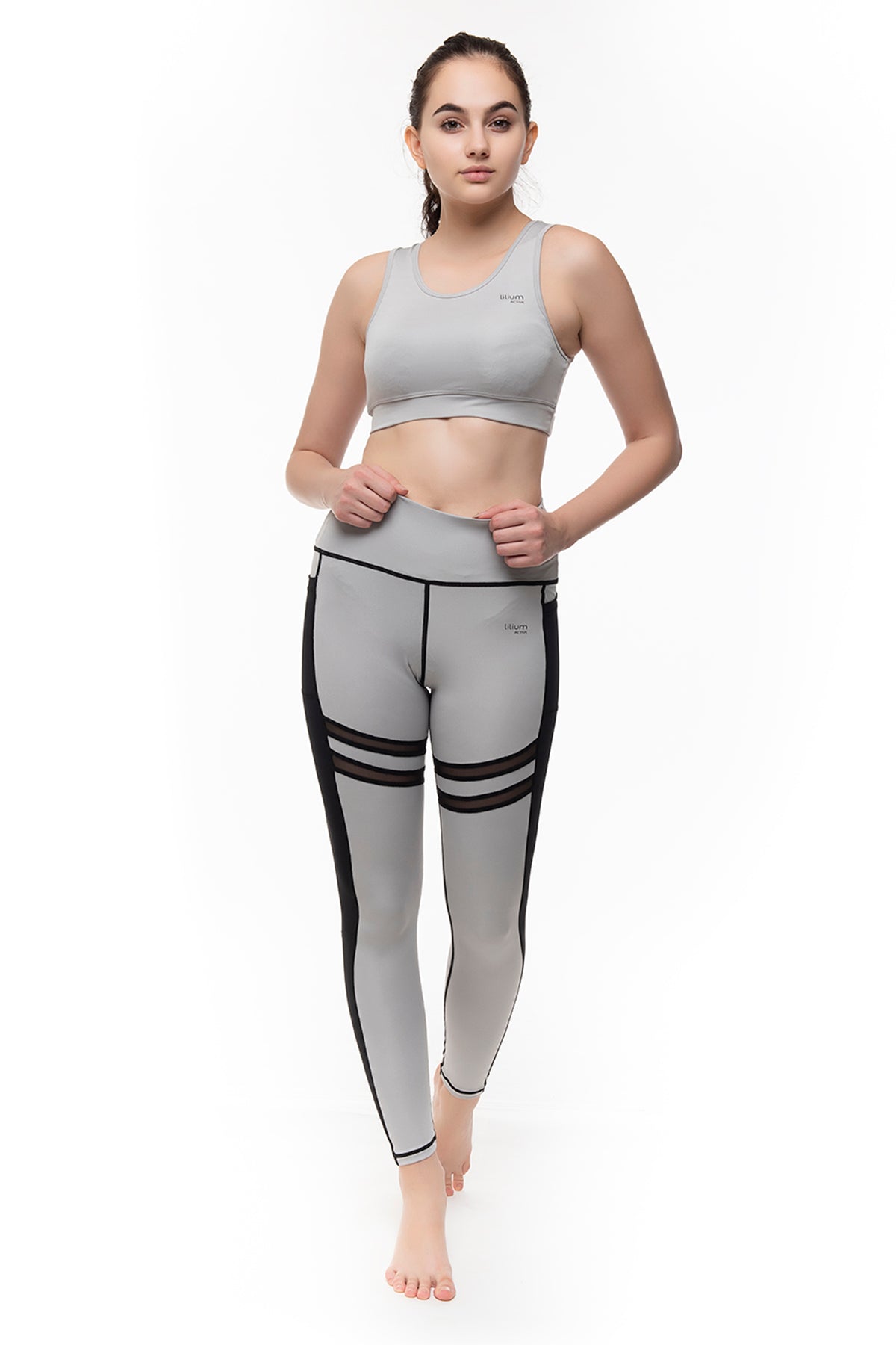 Ephesus Design Grey & Mesh Active Sportswear for Women