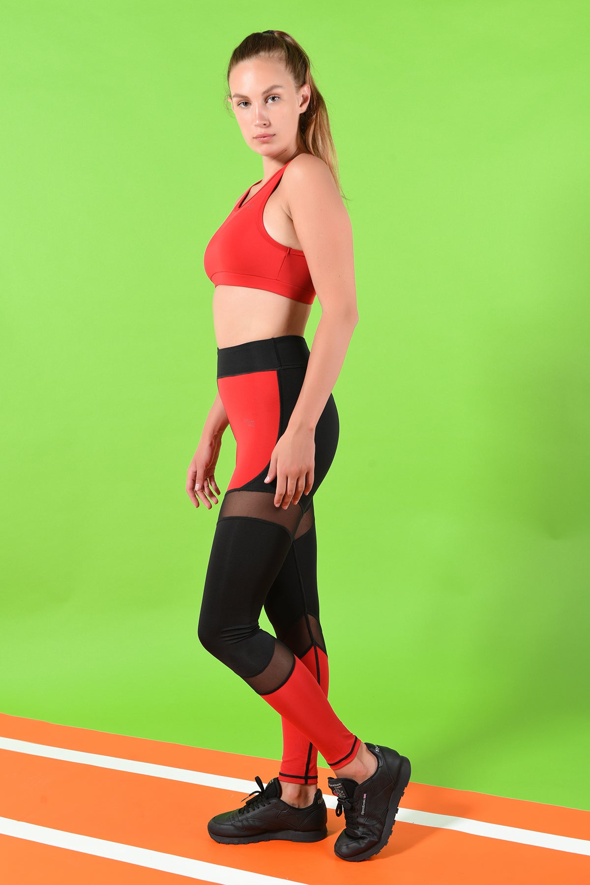 Karma Design Red & Mesh Active Sportswear for Women